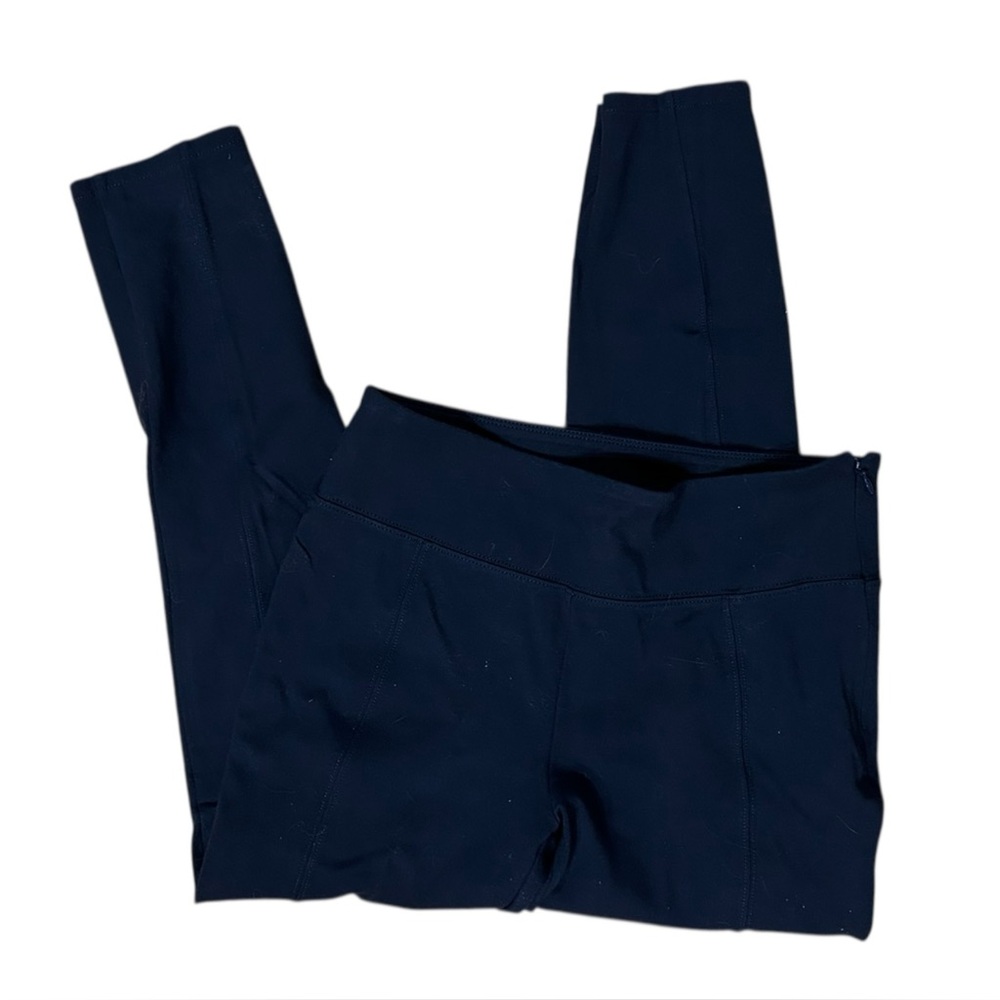 Vineyard Vines Navy Performance Training Leggings Women’s Small Side Zip Ankle